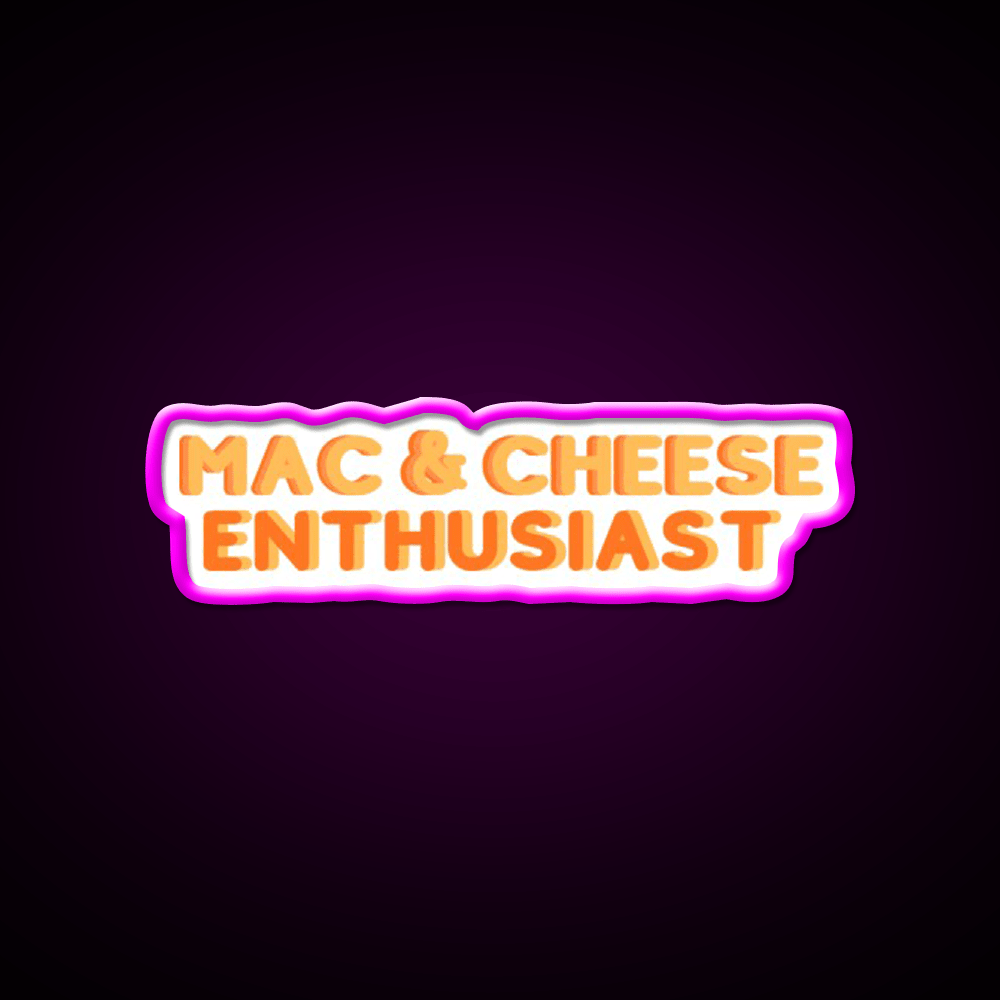 Mac And Cheese Enthusiast Snack Food Led Neon Sign Rgb Color - Shineneon