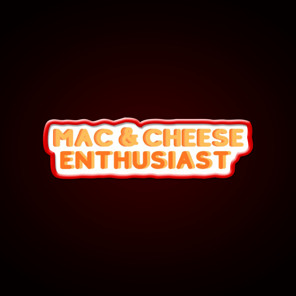 Mac And Cheese Enthusiast Snack Food Led Neon Sign Rgb Color - Shineneon