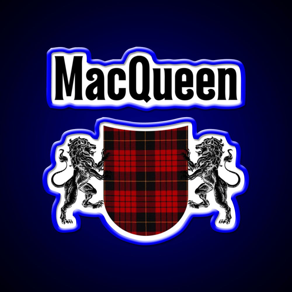 Macqueen Clan Scottish Name Whiskey Drink Bar Led Neon Sign Rgb Color - Shineneon