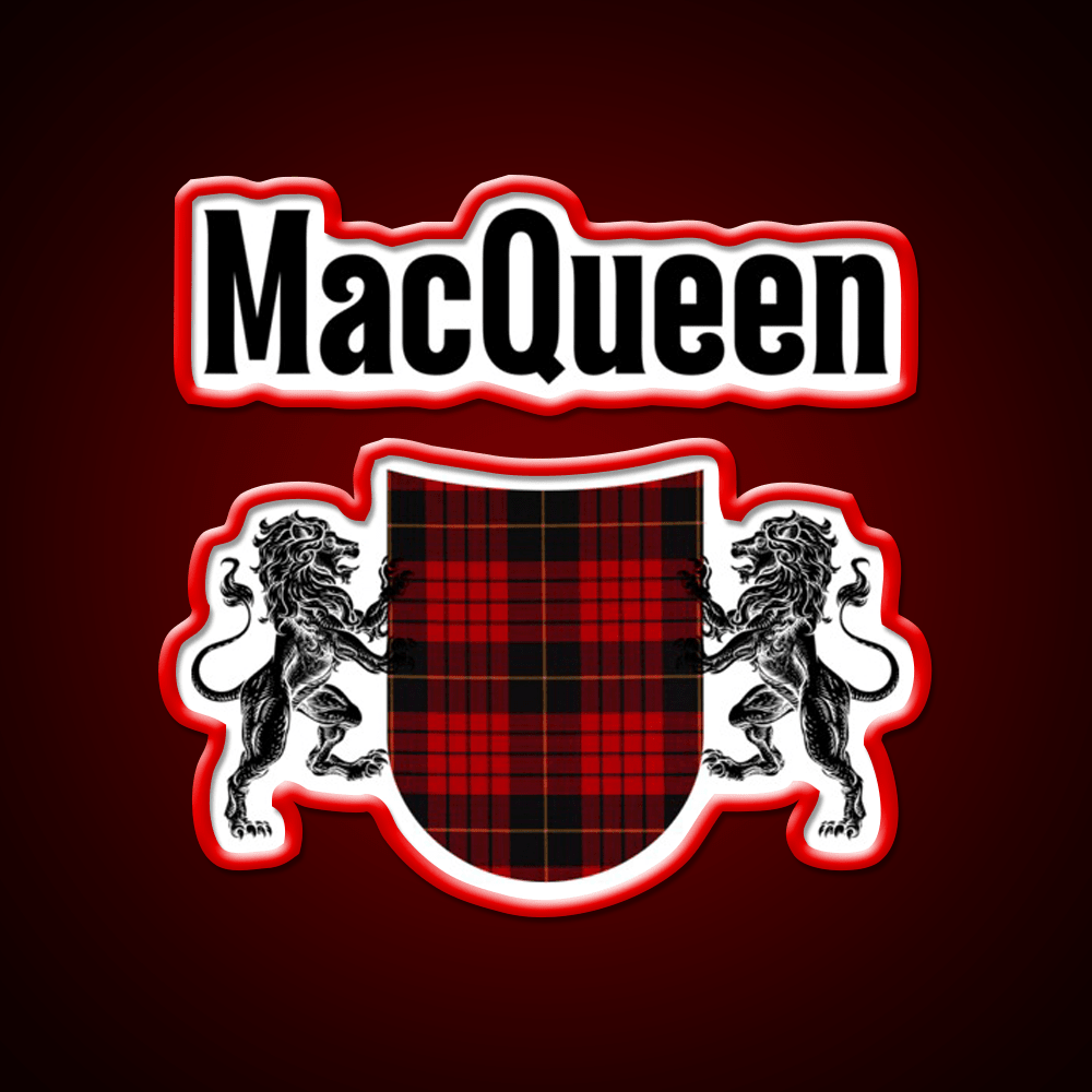 Macqueen Clan Scottish Name Whiskey Drink Bar Led Neon Sign Rgb Color - Shineneon