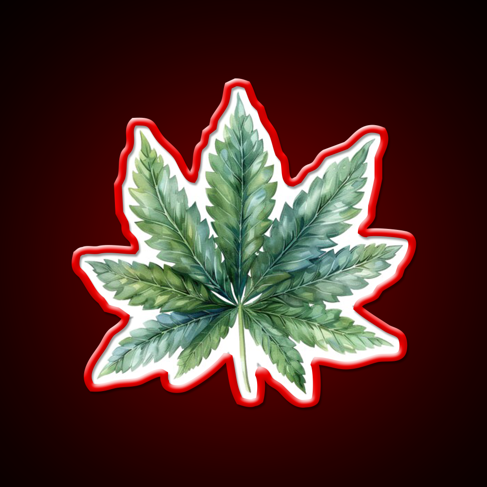 Magic Leaf Hemp Inspired Green Leaf Led Neon Sign Rgb Color - LED neon sign view 10