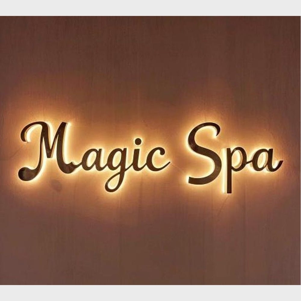 Magic Spa 3D Backlit Channel Letters Led Light Sign - Shineneon