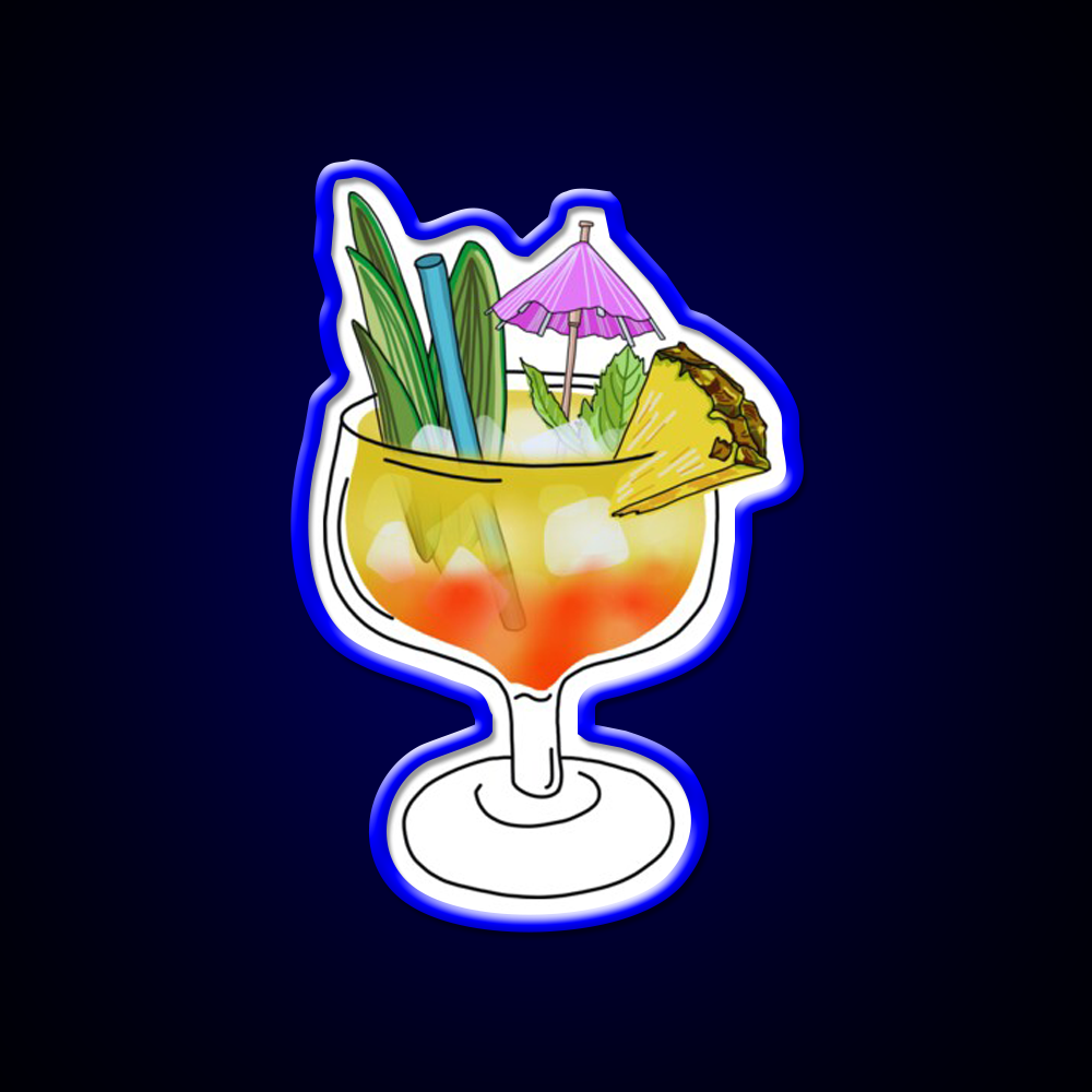 Mai Tai Cocktail Bar Decor Led Neon Sign Drink Lounge Art Rgb Color - LED neon sign view 5