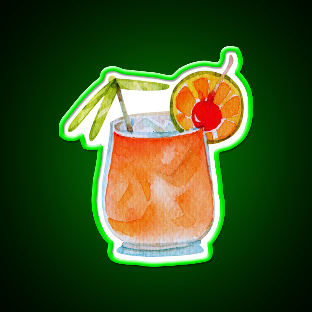 Mai Tai Cocktail Bar Decor Led Neon Sign Rgb Color - LED neon sign view 8