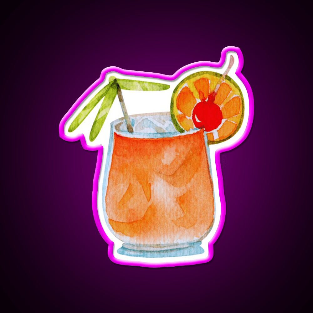 Mai Tai Cocktail Bar Decor Led Neon Sign Rgb Color - Shineneon