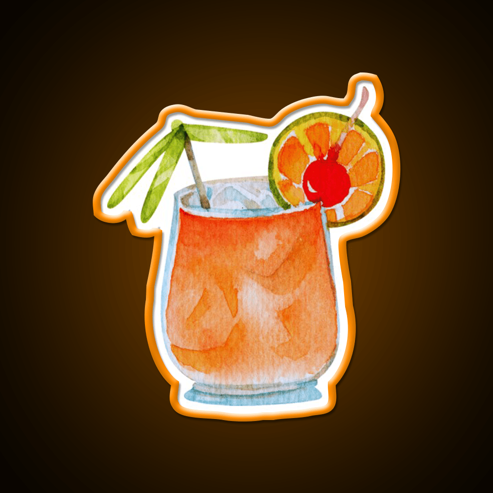 Mai Tai Cocktail Bar Decor Led Neon Sign Rgb Color - Shineneon