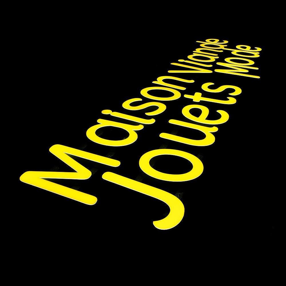Maison Viande Jouets Mode 3D Frontlit Letters Metal Led Sign - Shineneon