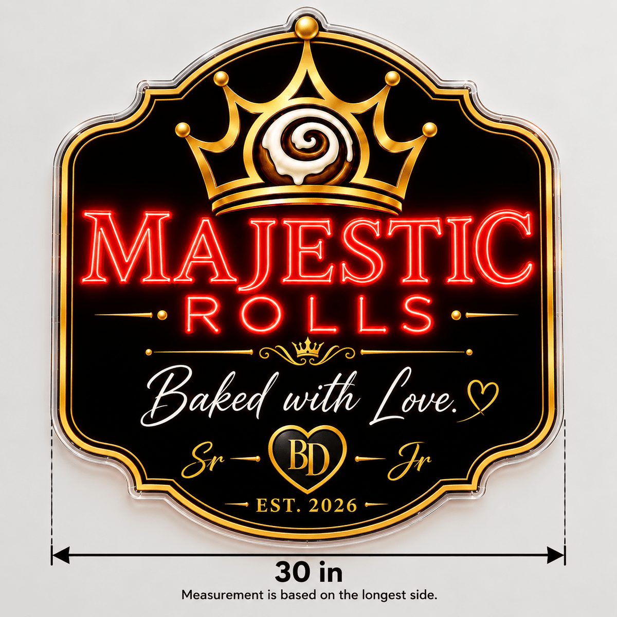 Majestic Rolls Custom LED Neon Sign - Shineneon