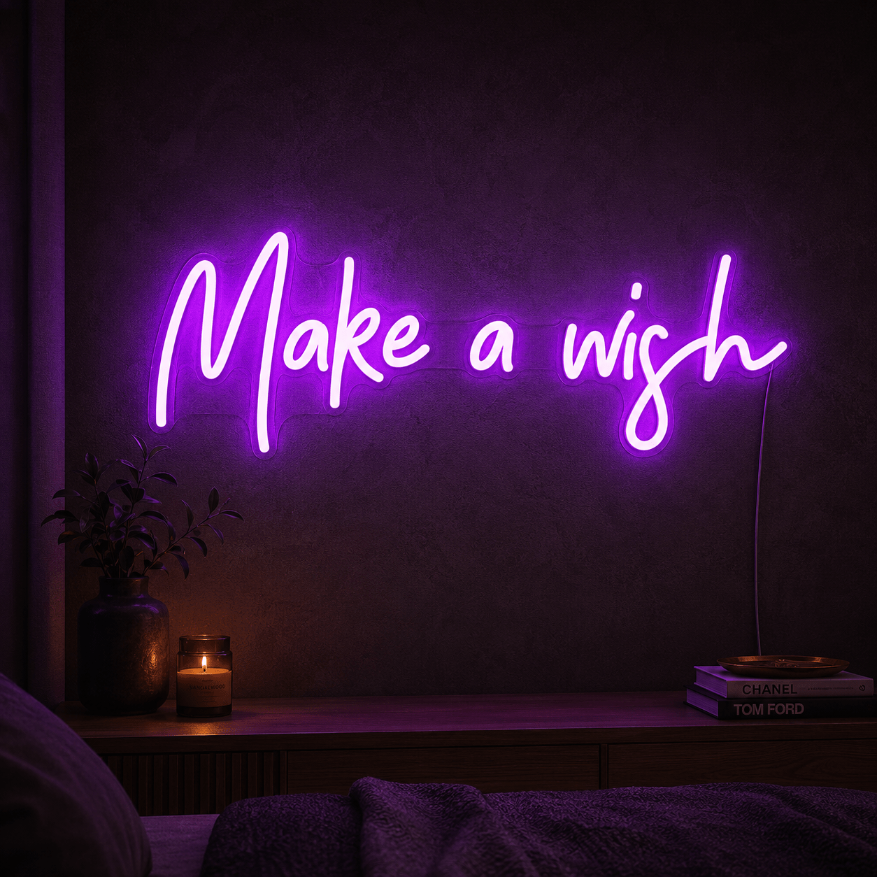 Make A Wish Wall Decor LED Neon Sign - Shineneon
