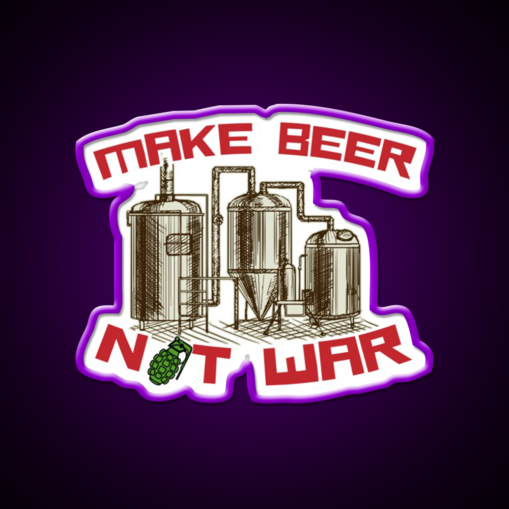 Make Beer Not War Beer Bar Decor Led Neon Sign Rgb Color - LED neon sign view 9