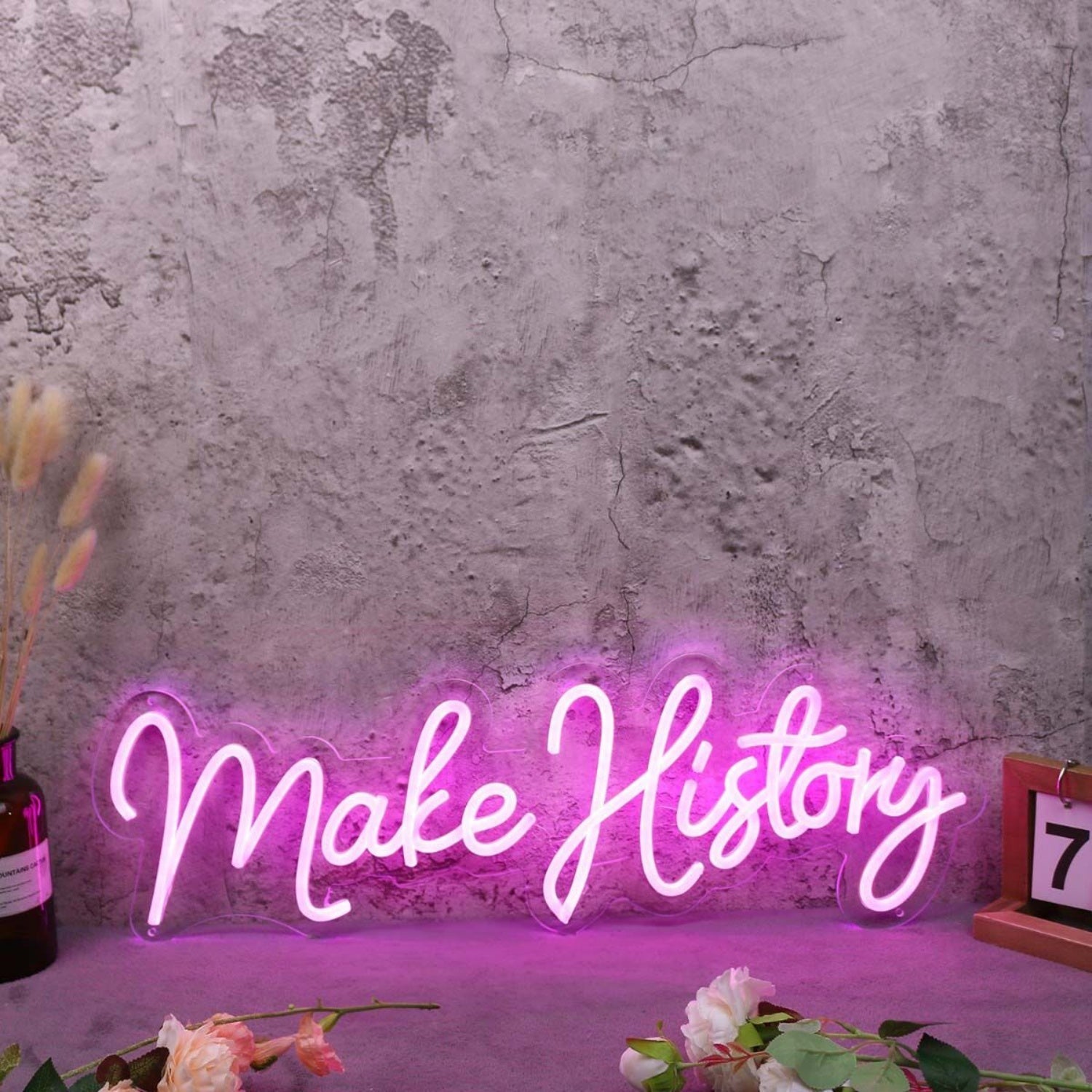 Make History Pink Led Neon Sign - Shineneon