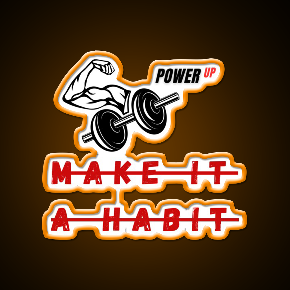 Make It A Habit Gym Fitness Led Neon Sign Rgb Color - LED neon sign view 6