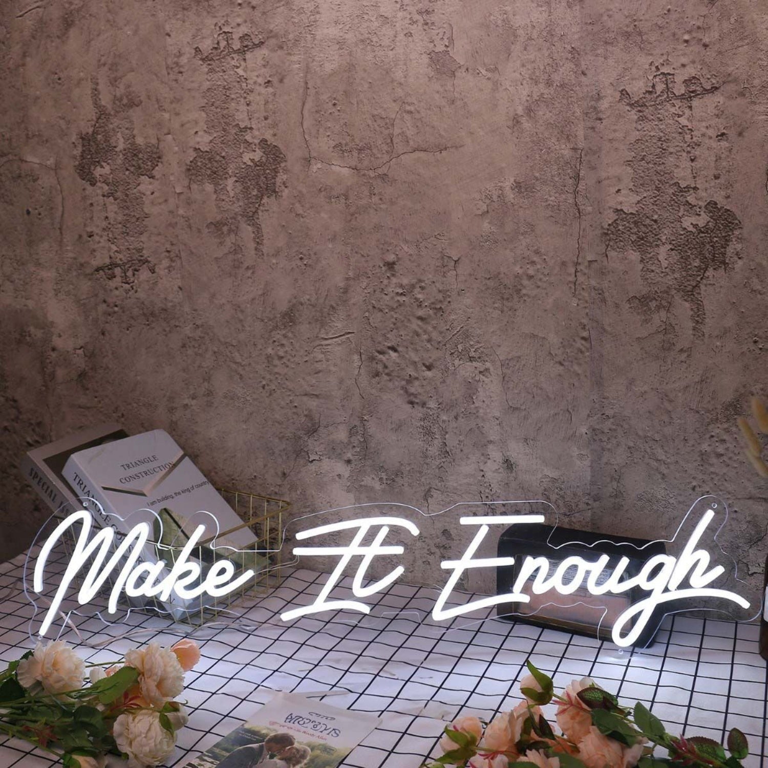 Make It Enough White Led Neon Sign - Shineneon