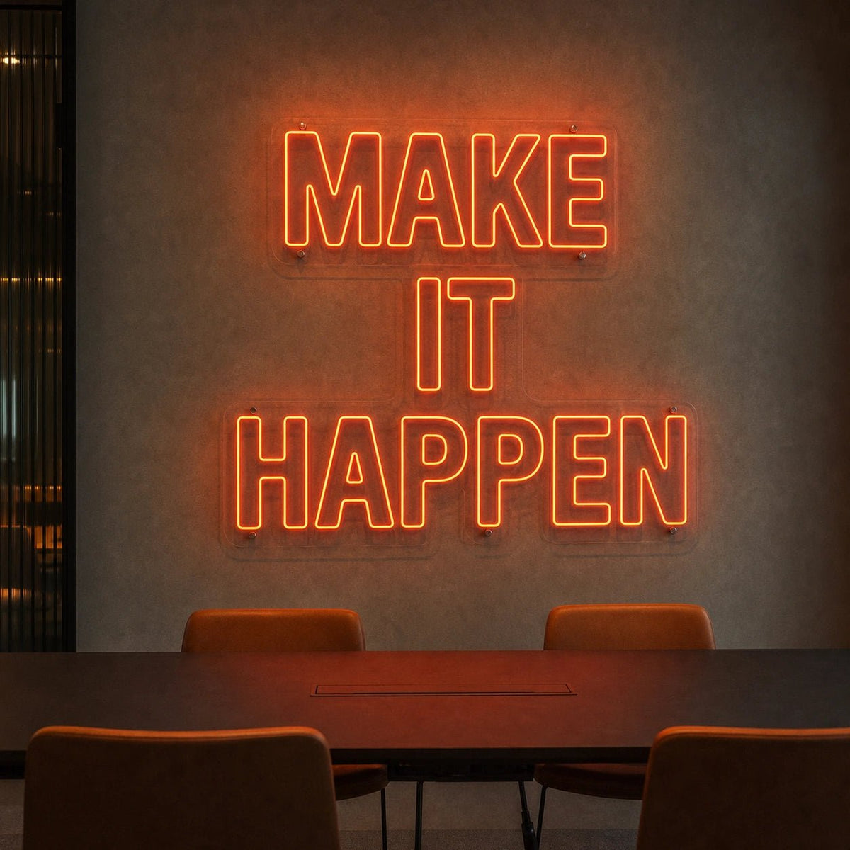 Make It Happen LED Neon Sign Man Cave Neon Sign - Shineneon