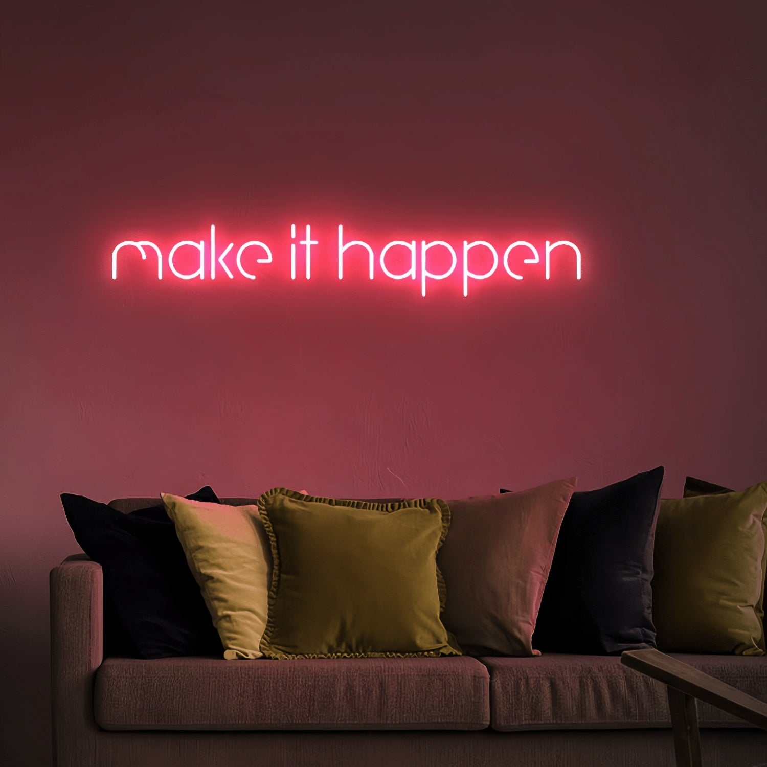 Make It Happen Neon Art Sign Illuminate Your Dreams Into Reality | Shineneon