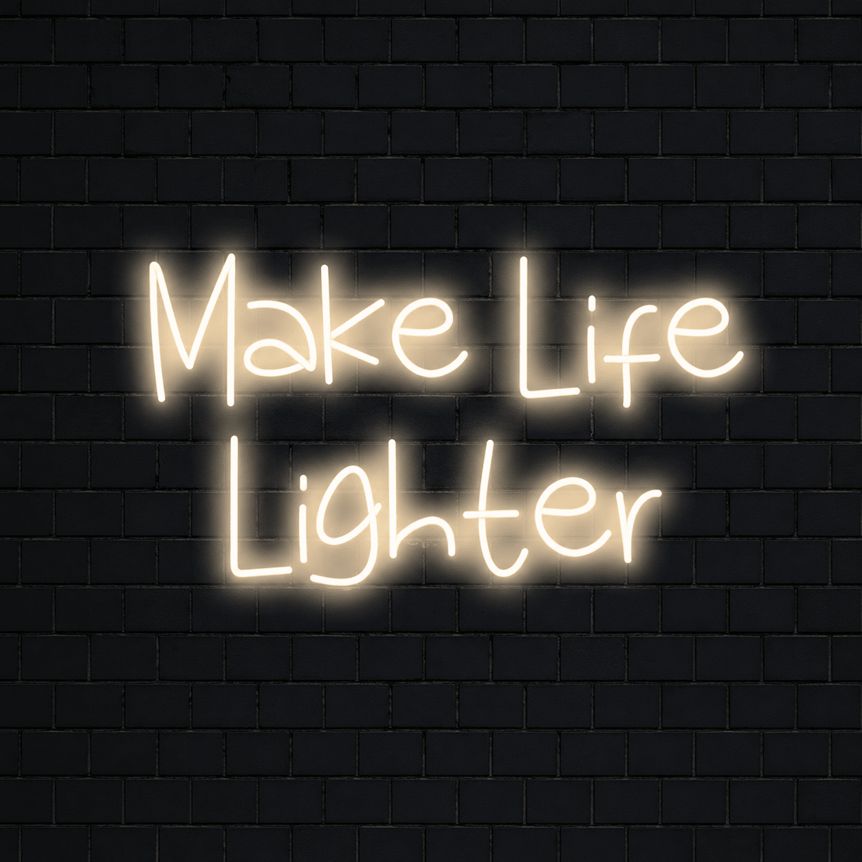 Make Life Lighter Are Wall Decor LED Neon Sign - Shineneon