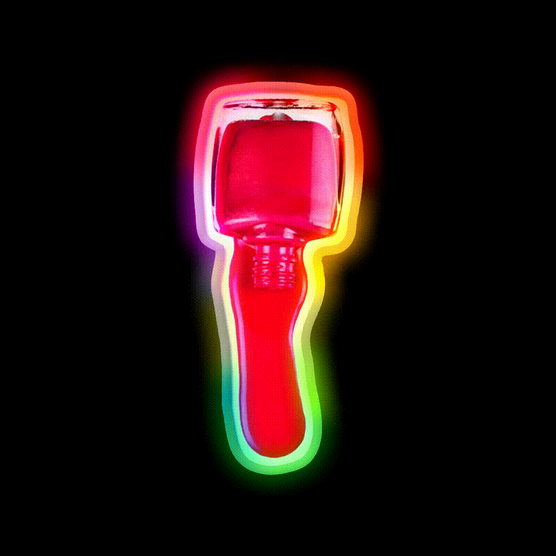 Make Messes Nail Salon Led Neon Sign Rgb Color - LED neon sign close-up detail