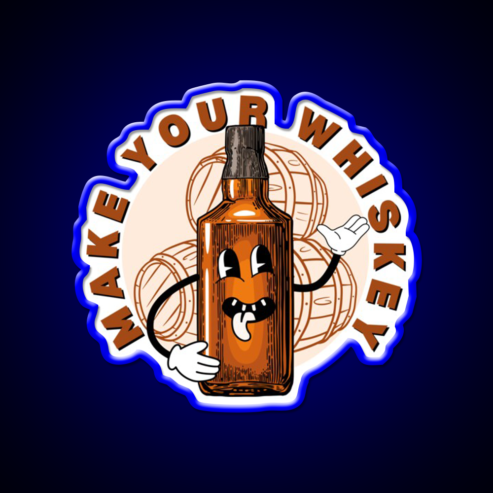 Make Your Whiskey Drink Bar Led Neon Sign Rgb Color