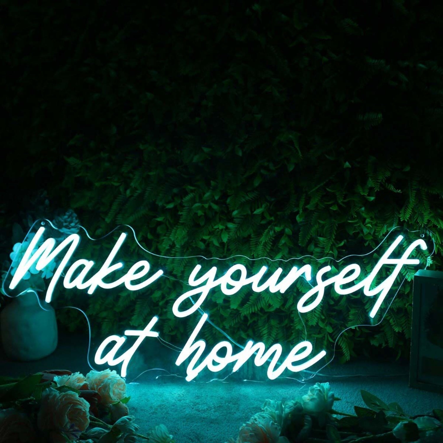 Make Yourself At Home Blue Led Neon Sign - Shineneon