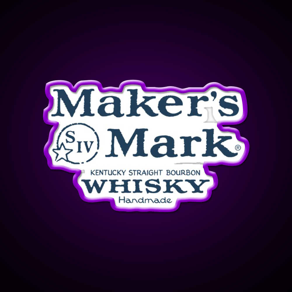 Makers Mark Bourbon Navy Whiskey Drink Bar Led Neon Sign Rgb Color