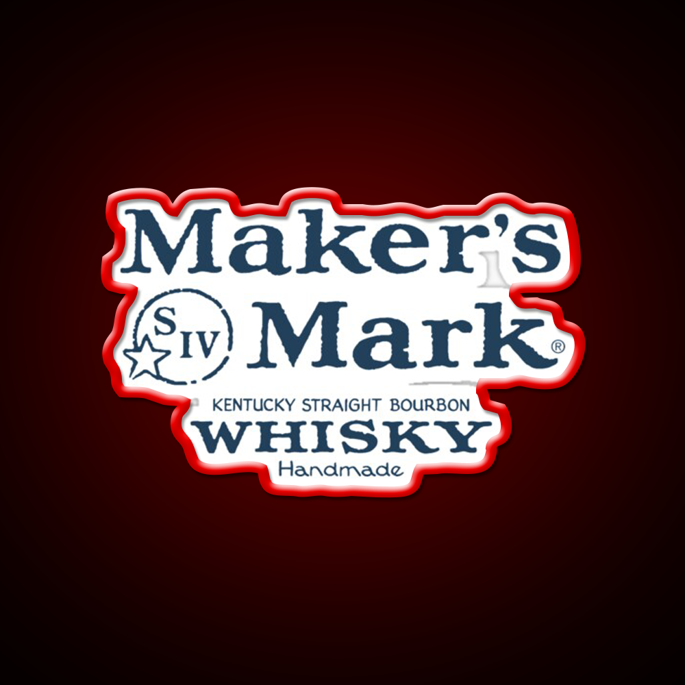 Makers Mark Bourbon Navy Whiskey Drink Bar Led Neon Sign Rgb Color