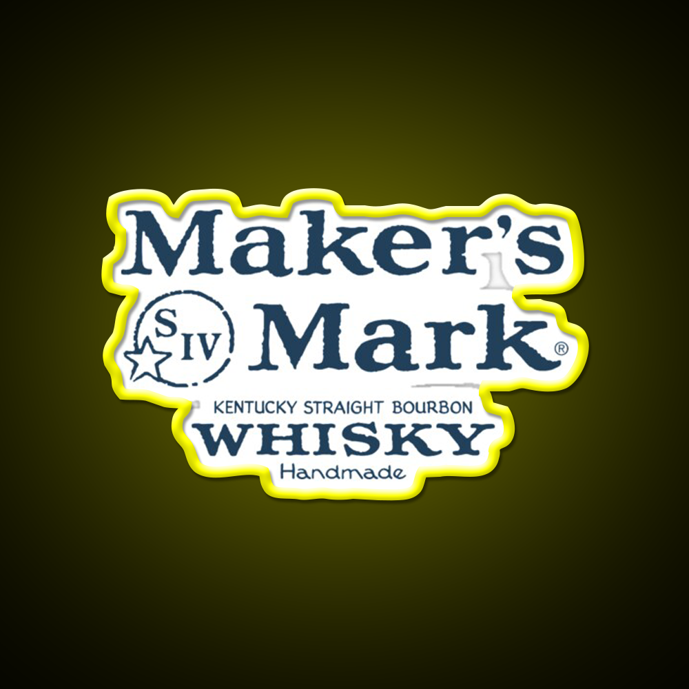 Makers Mark Bourbon Navy Whiskey Drink Bar Led Neon Sign Rgb Color