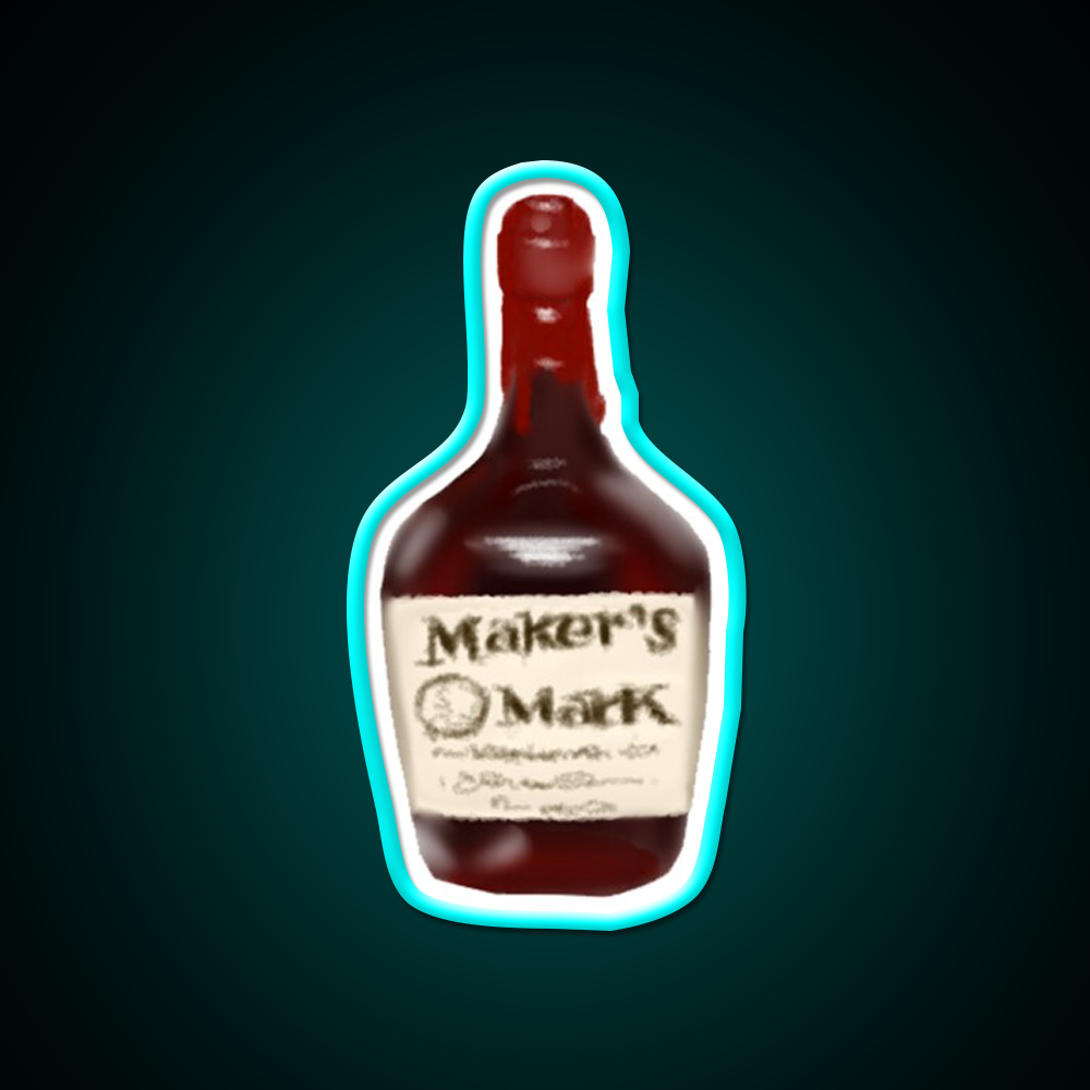 Makers Mark Whiskey Drink Bar Led Neon Sign Rgb Color