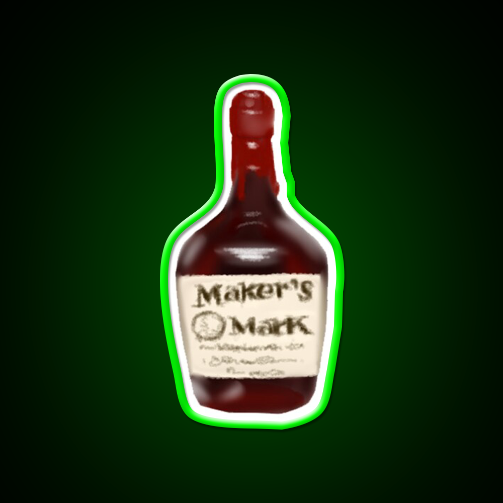 Makers Mark Whiskey Drink Bar Led Neon Sign Rgb Color