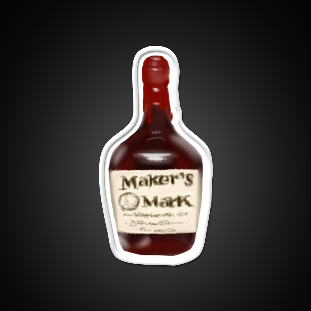 Makers Mark Whiskey Drink Bar Led Neon Sign Rgb Color