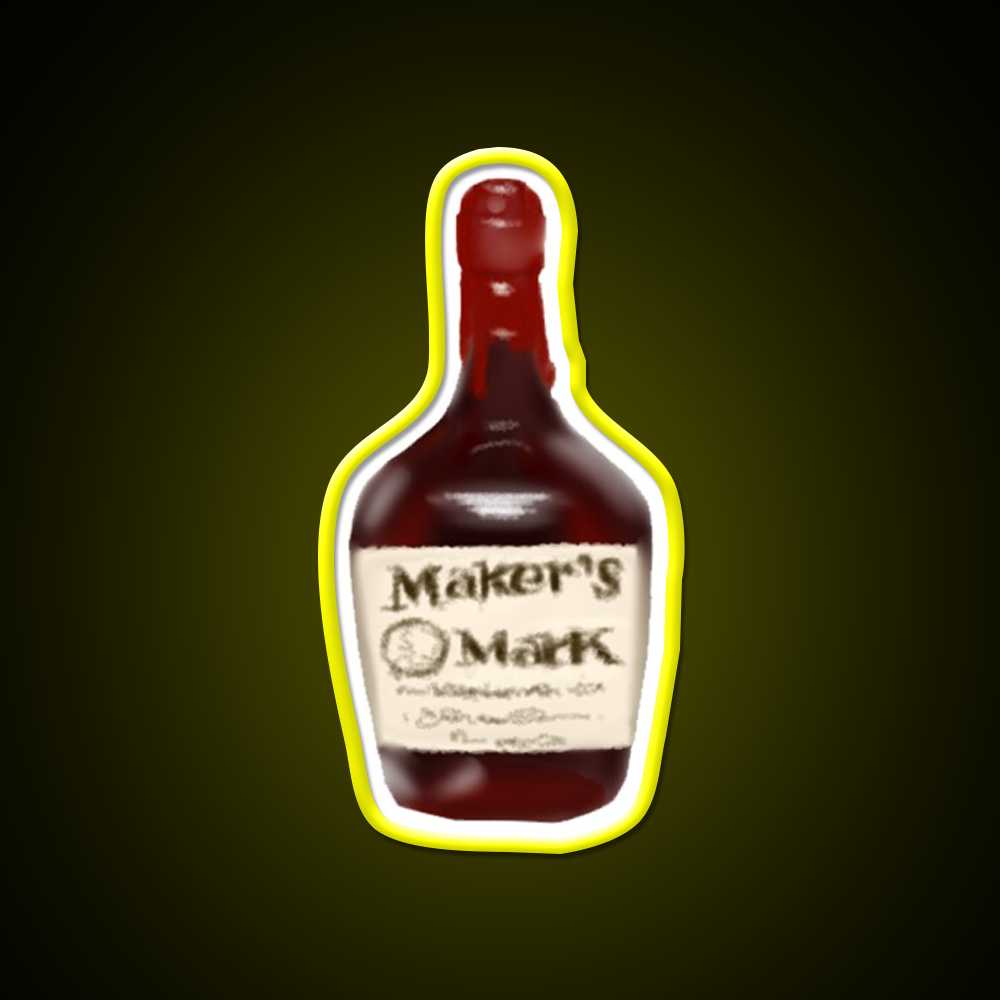 Makers Mark Whiskey Drink Bar Led Neon Sign Rgb Color