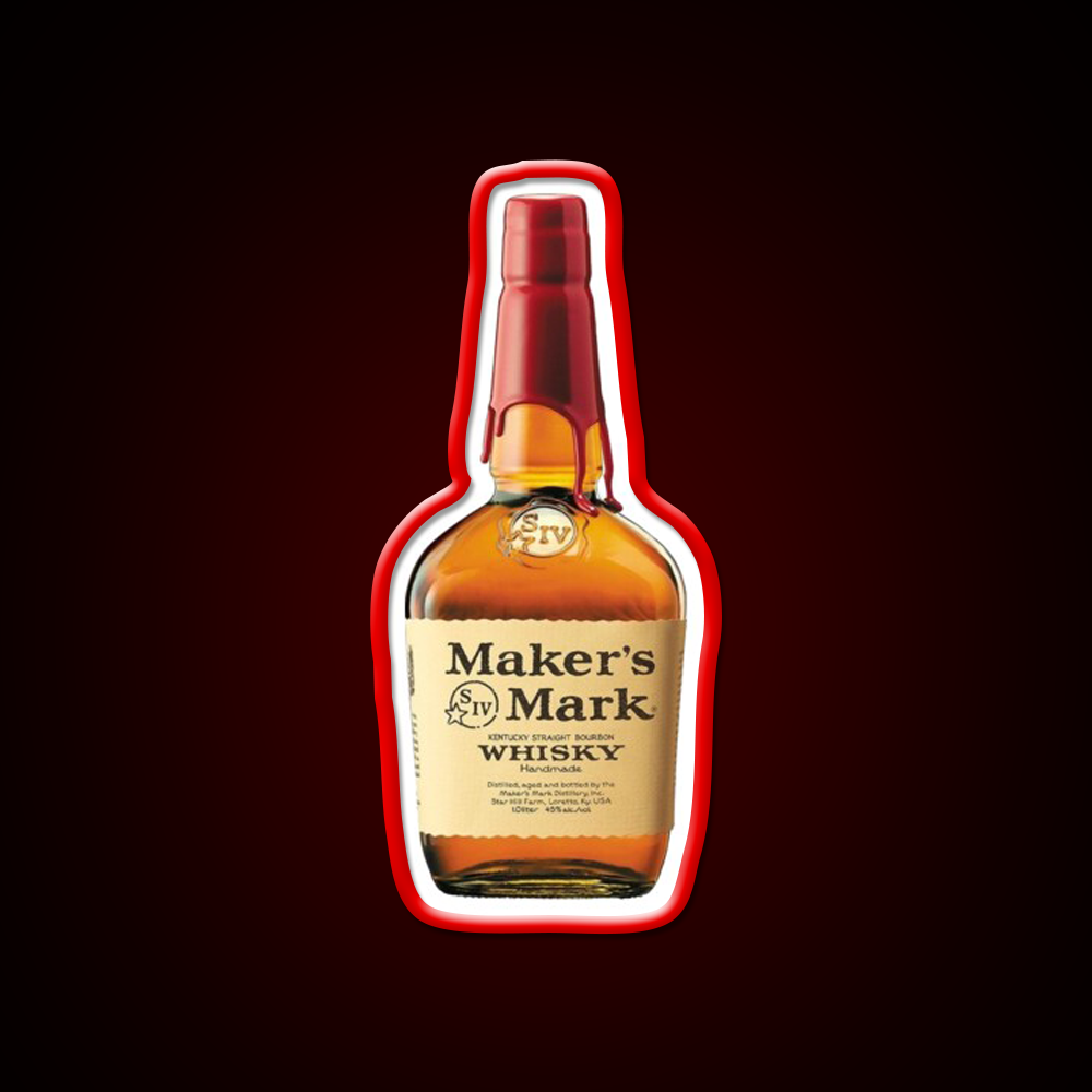 Makers Mark Whisky Drink Bar Led Neon Sign Rgb Color