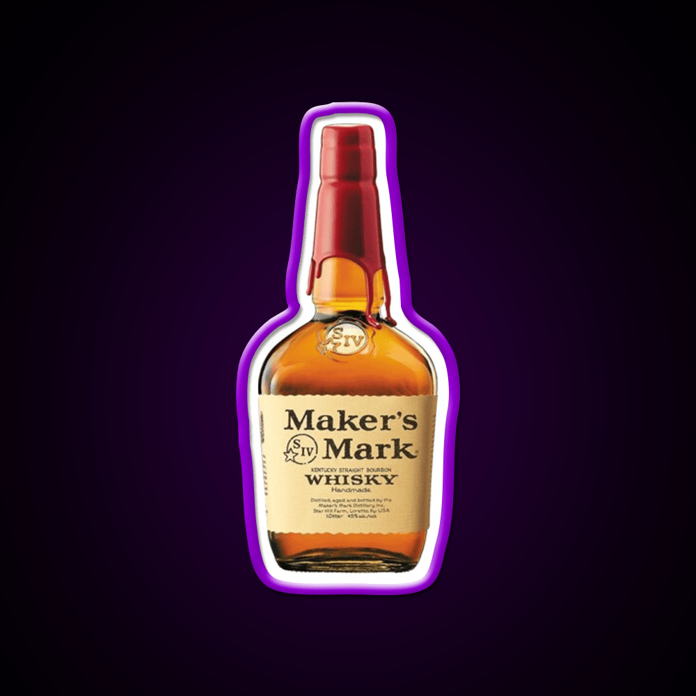 Makers Mark Whisky Drink Bar Led Neon Sign Rgb Color - Shineneon