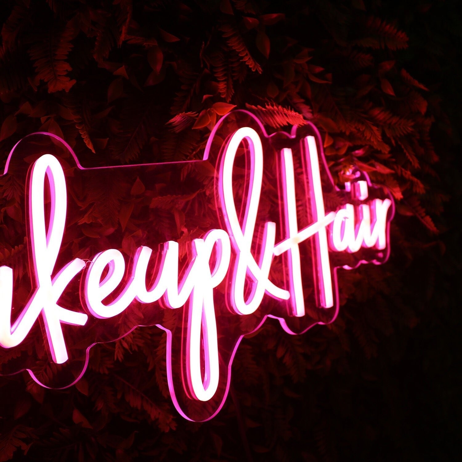 Makeup And Hair Red Led Neon Sign - Shineneon