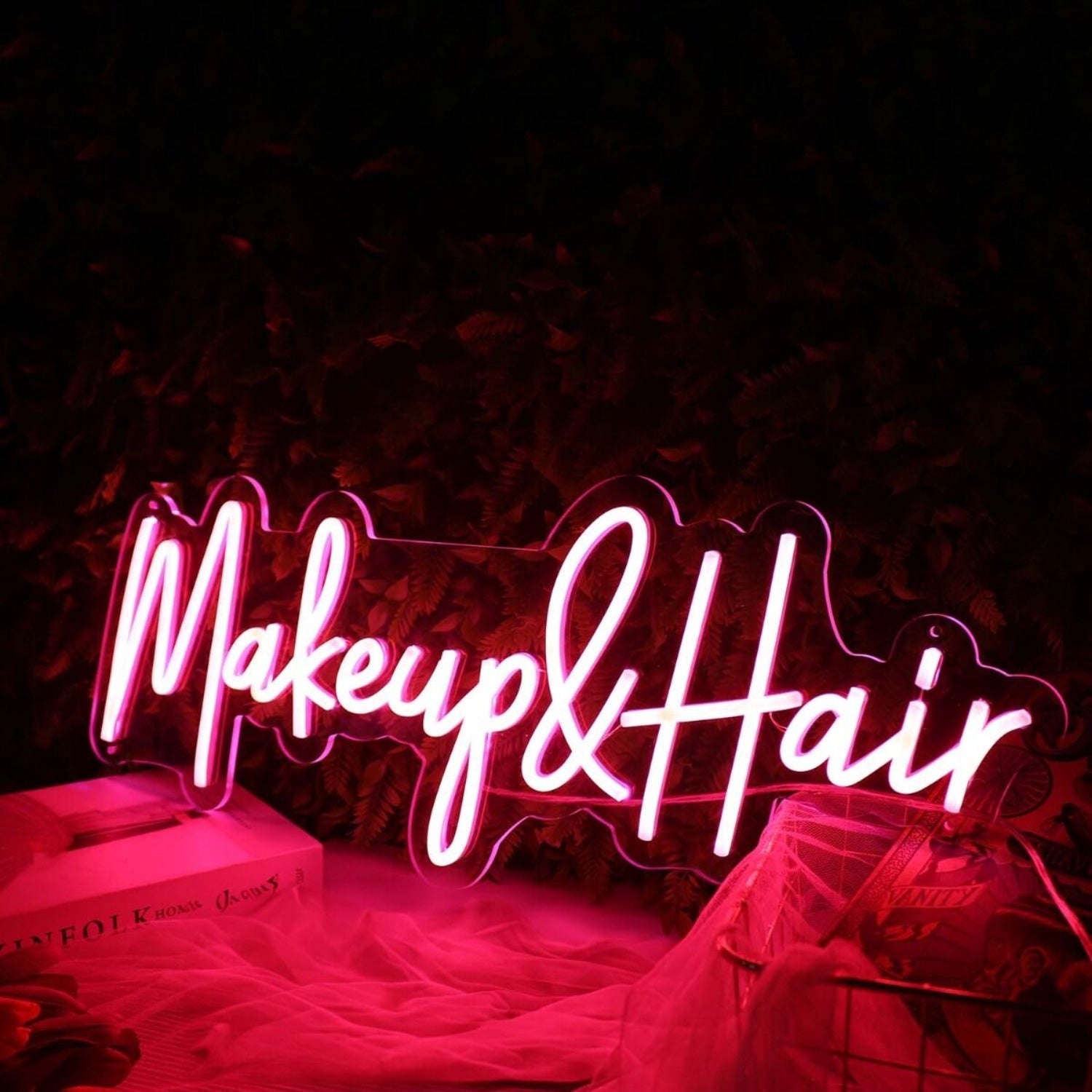 Makeup And Hair Red Led Neon Sign - Shineneon