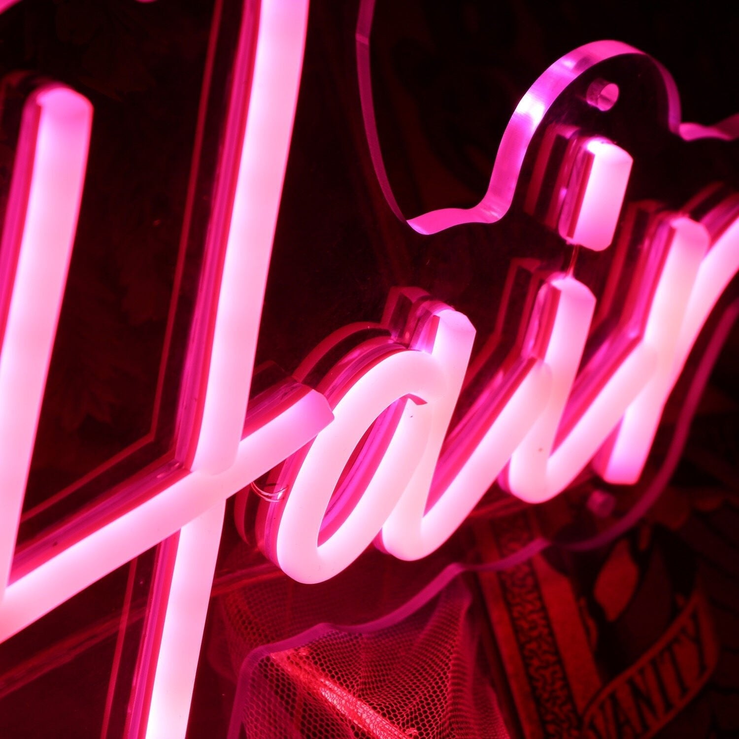 Makeup And Hair Red Led Neon Sign - Shineneon