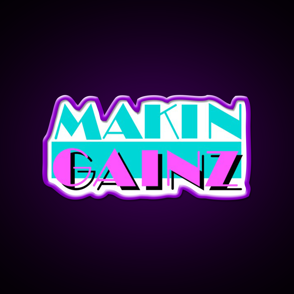 Makin Gainz Gym Fitness Led Neon Sign Rgb Color - LED neon sign view 9