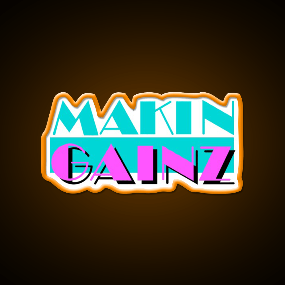 Makin Gainz Gym Fitness Led Neon Sign Rgb Color - Shineneon