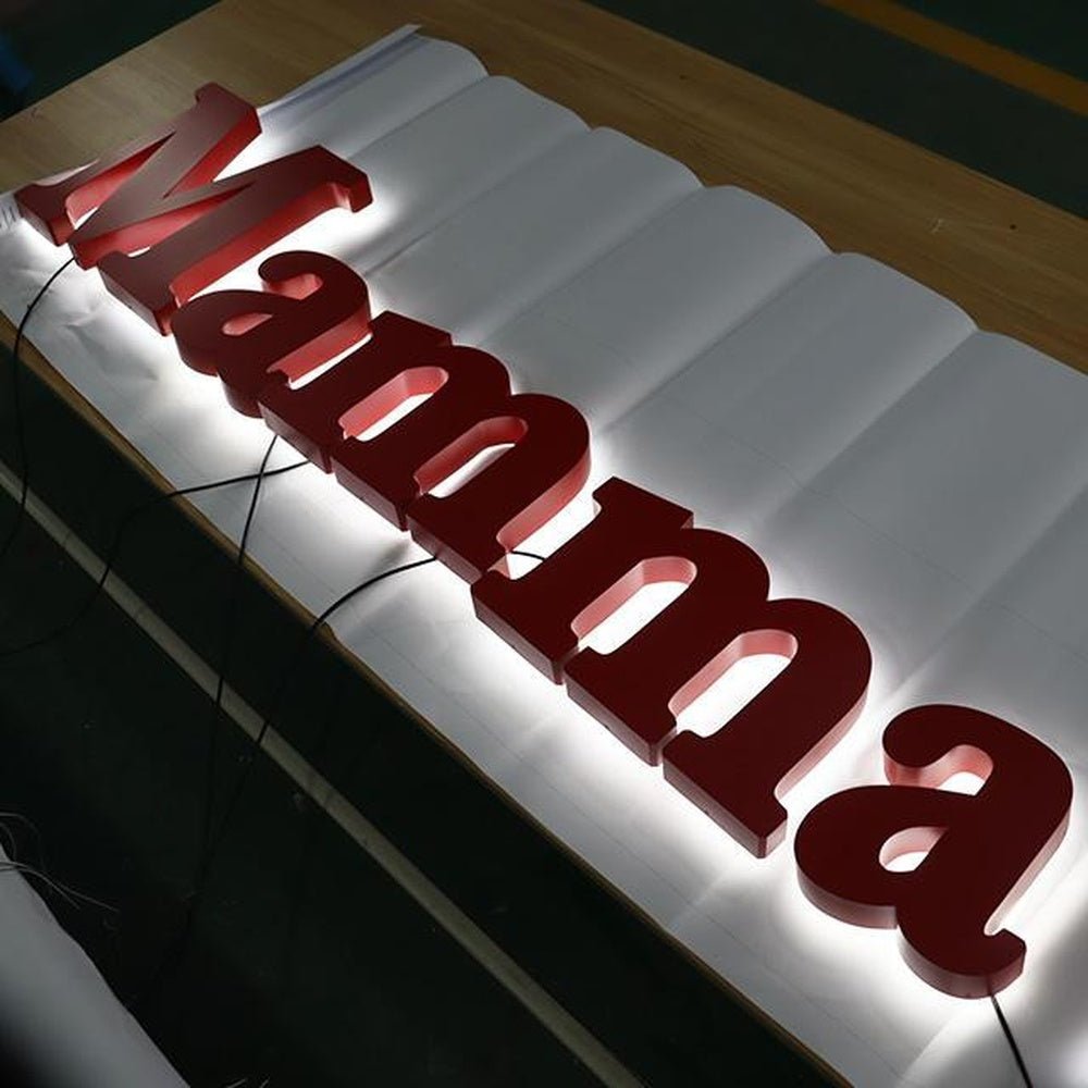 Mama Anna 3D Backlit Letters Business Metal Led Sign - Shineneon