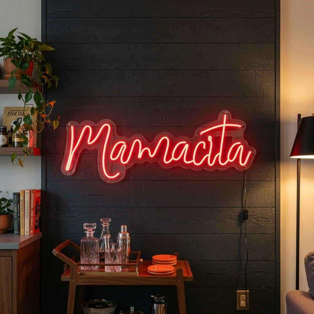 Mamacita LED Neon Sign - 03 Real Lifestyle Scene