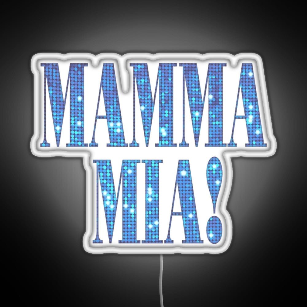 Mamma Mia Disco Rgb Led Neon Sign Pop Wall Art - Shineneon