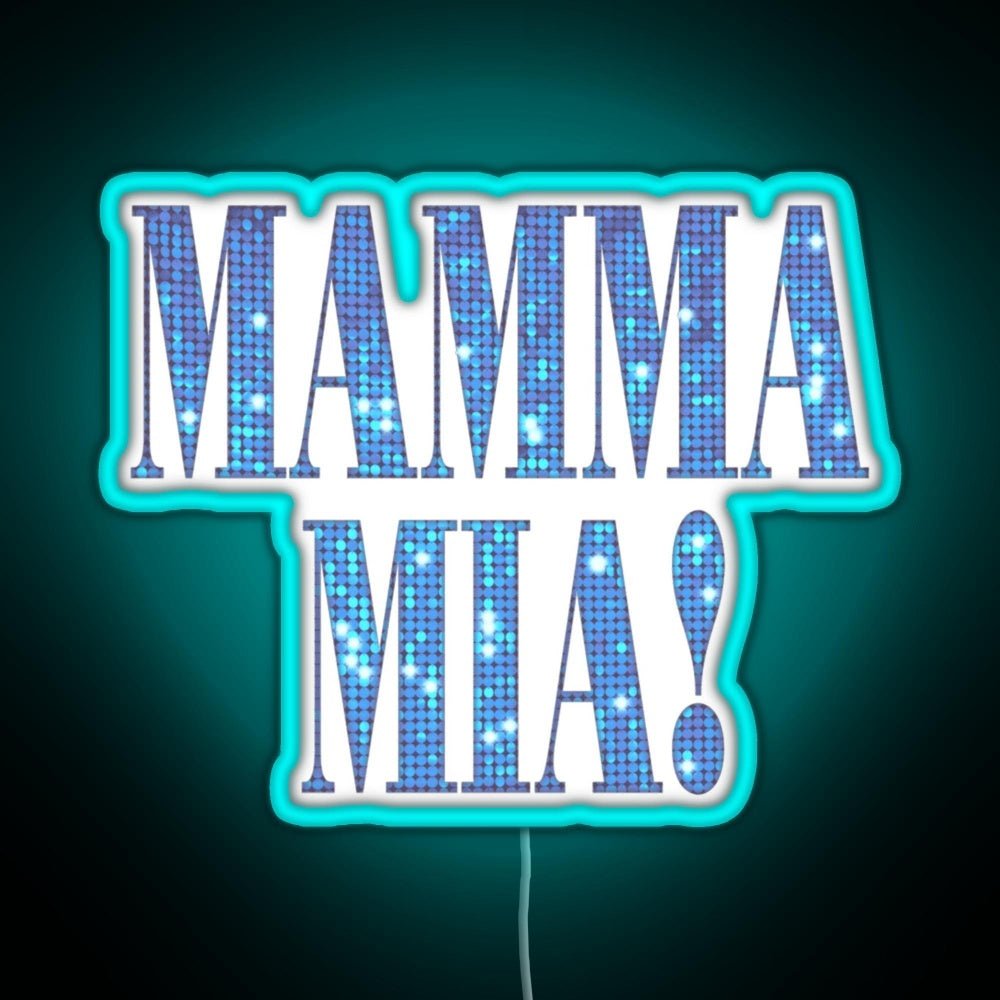 Mamma Mia Disco Rgb Led Neon Sign Pop Wall Art - Shineneon