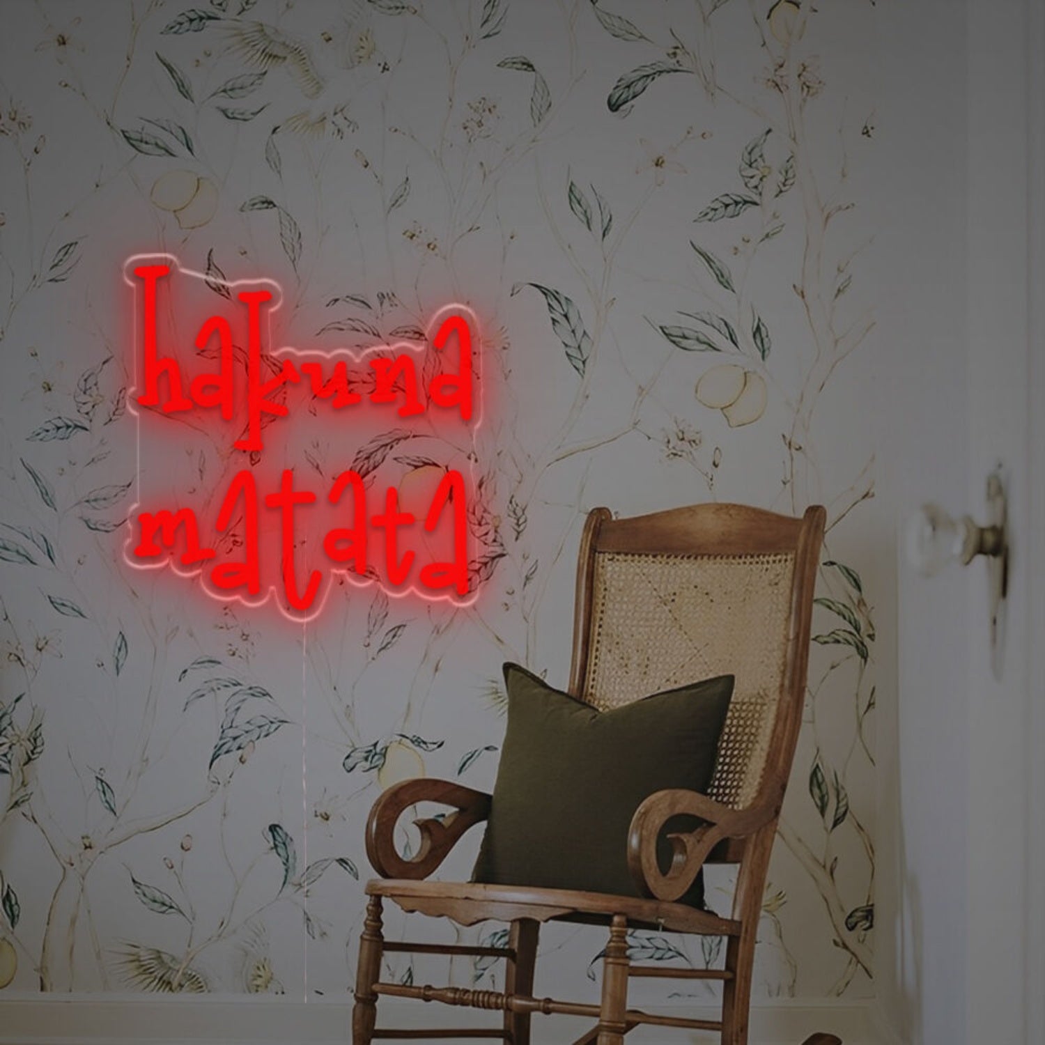 Man Cave Bar With Hakuna Matata Led Neon Sign | Shineneon