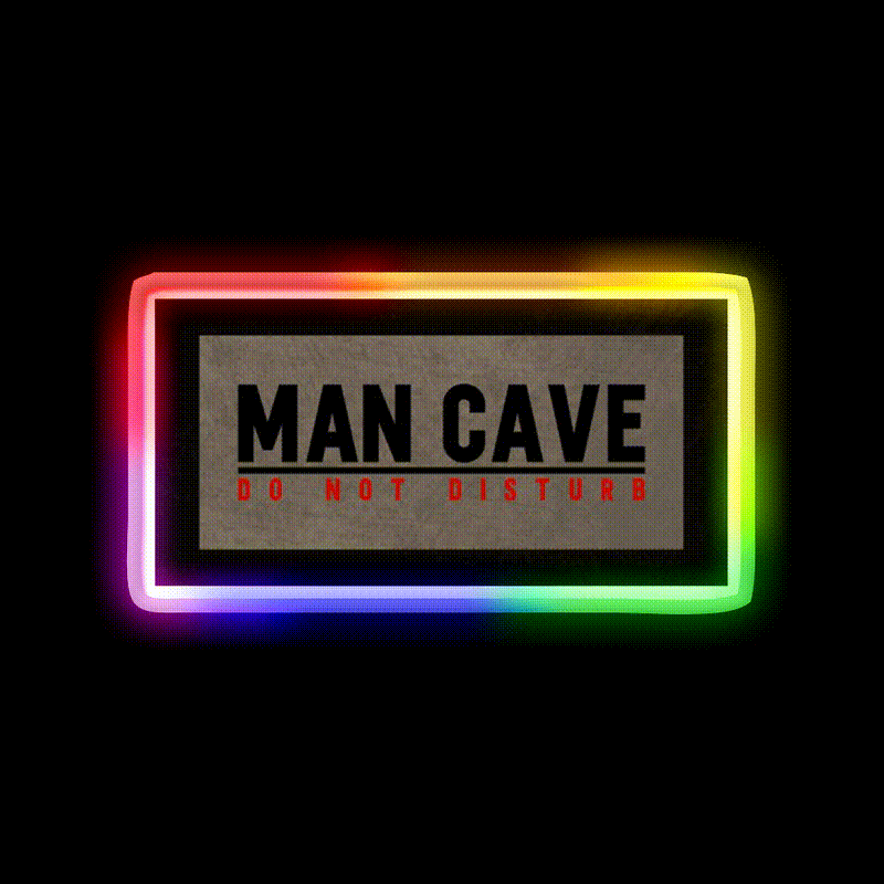 Man Cave Do Not Disturb Funny Dorm Room Man Cave Bar Led Neon Sign Rgb Color