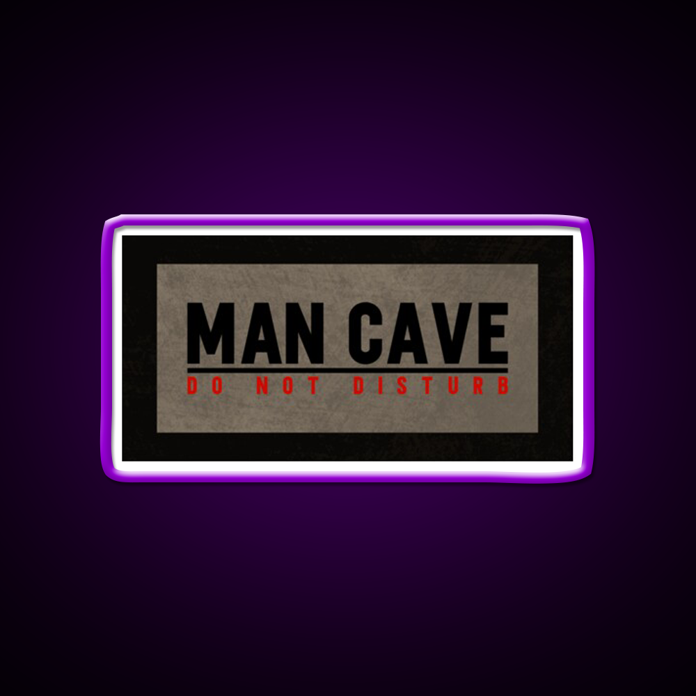 Man Cave Do Not Disturb Funny Dorm Room Man Cave Bar Led Neon Sign Rgb Color