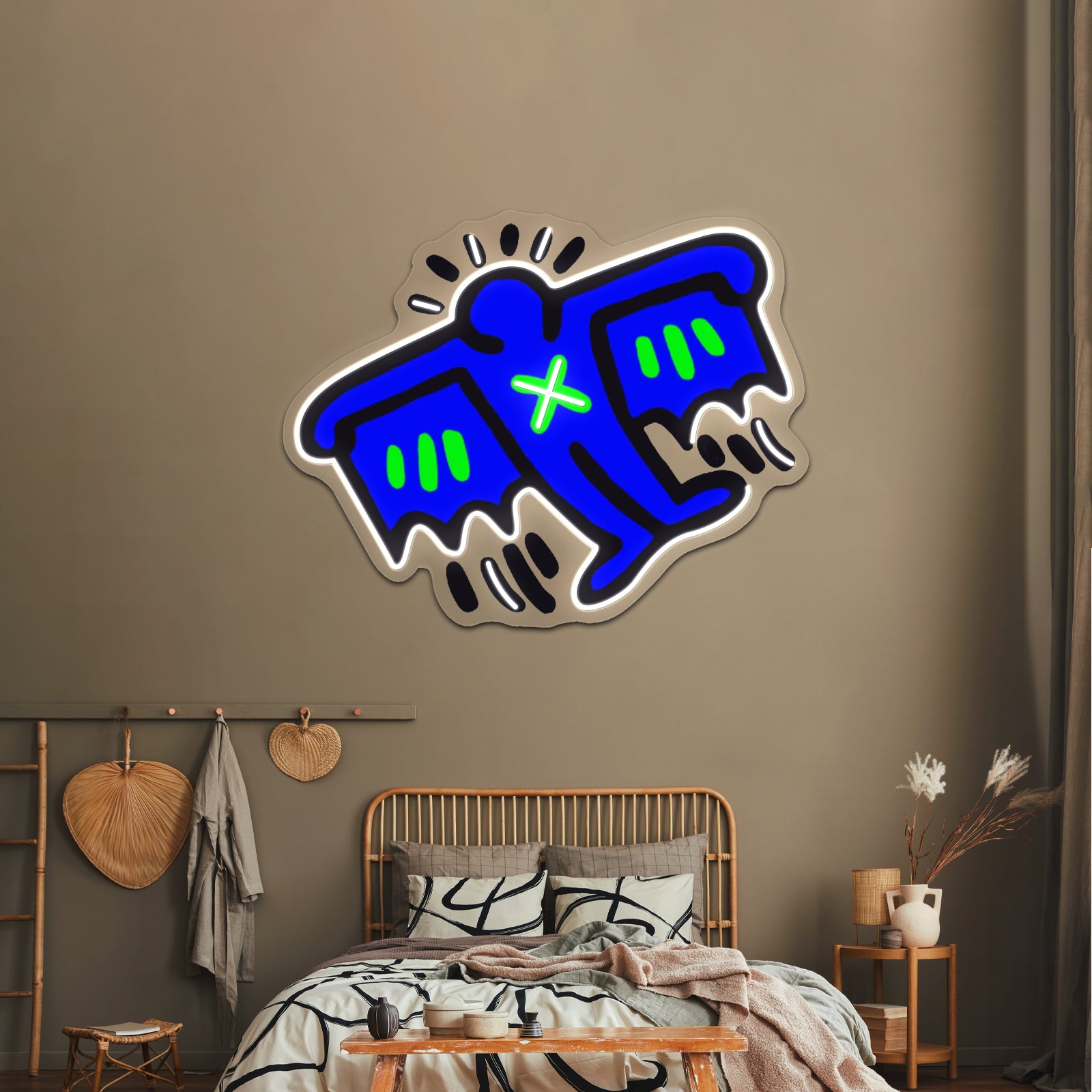 Man With Cape Artwork Artwork Led Neon | Shineneon