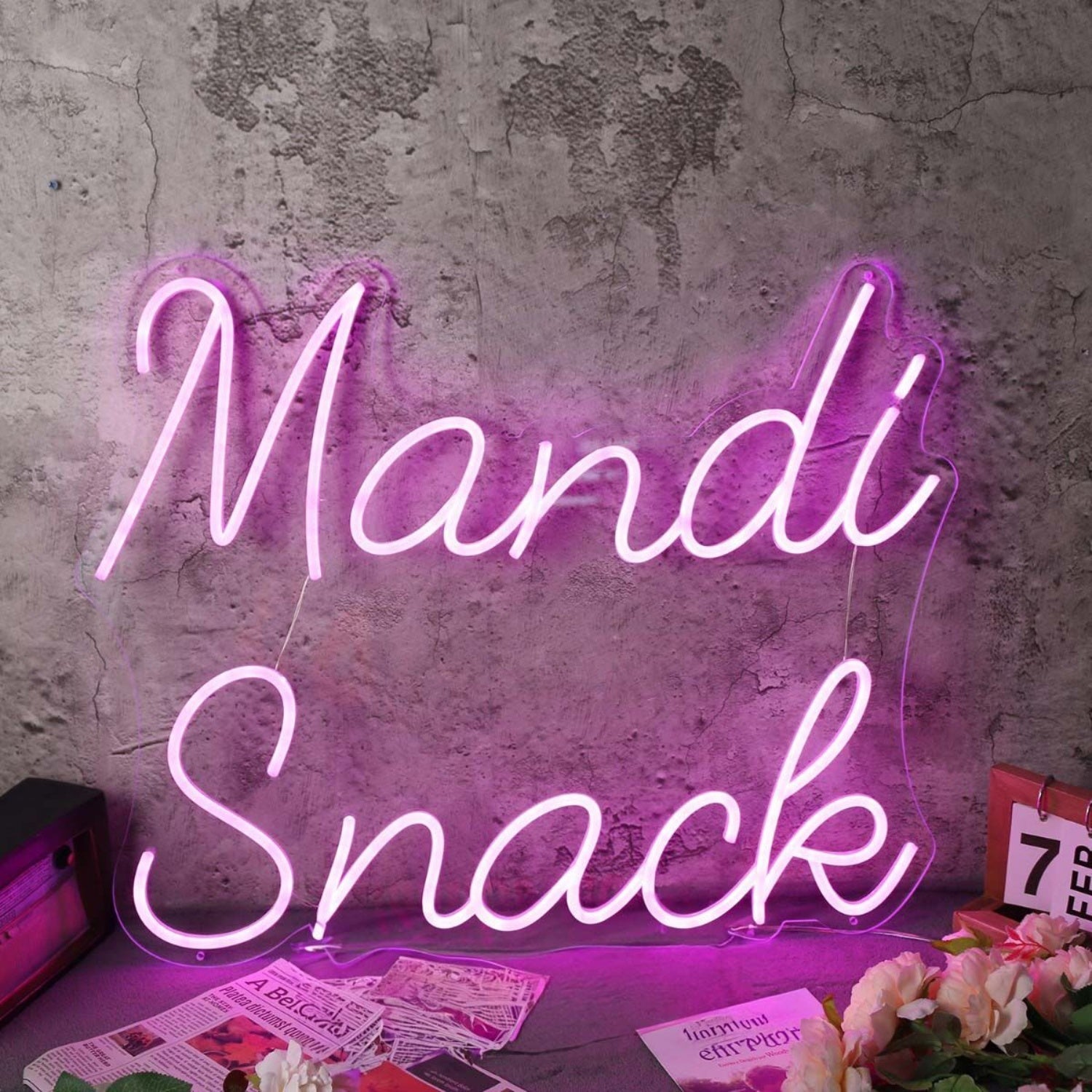 Mandi Snack Purple Led Neon Sign - Shineneon