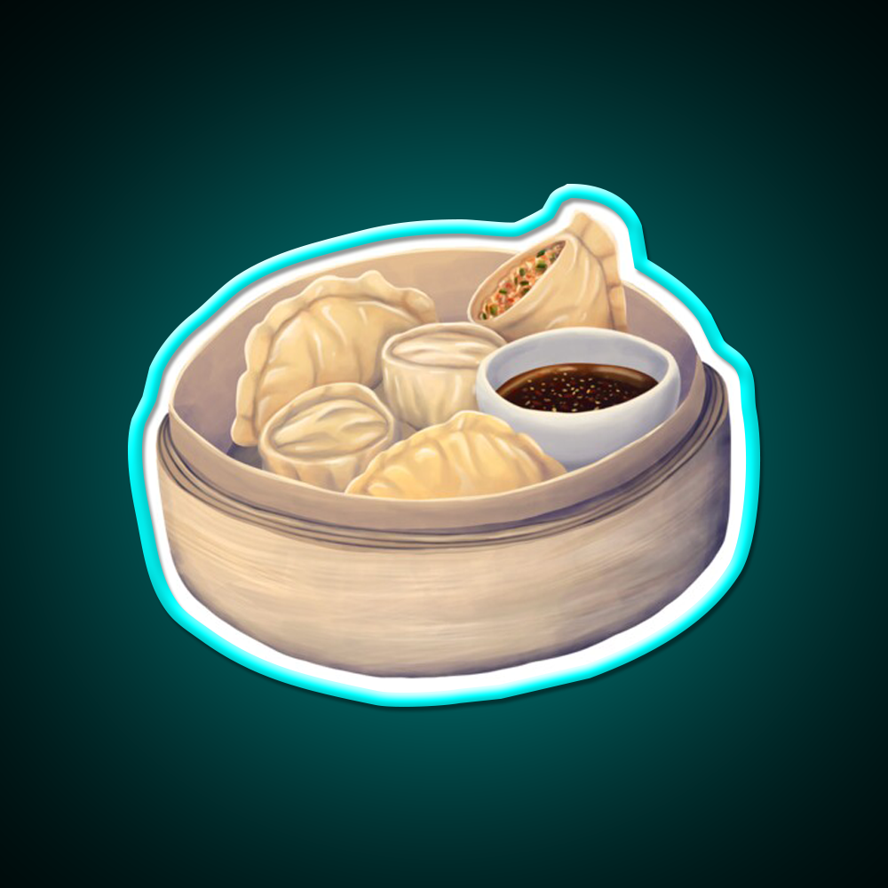 Mandu Led Neon Sign Chinese Food Rgb Color