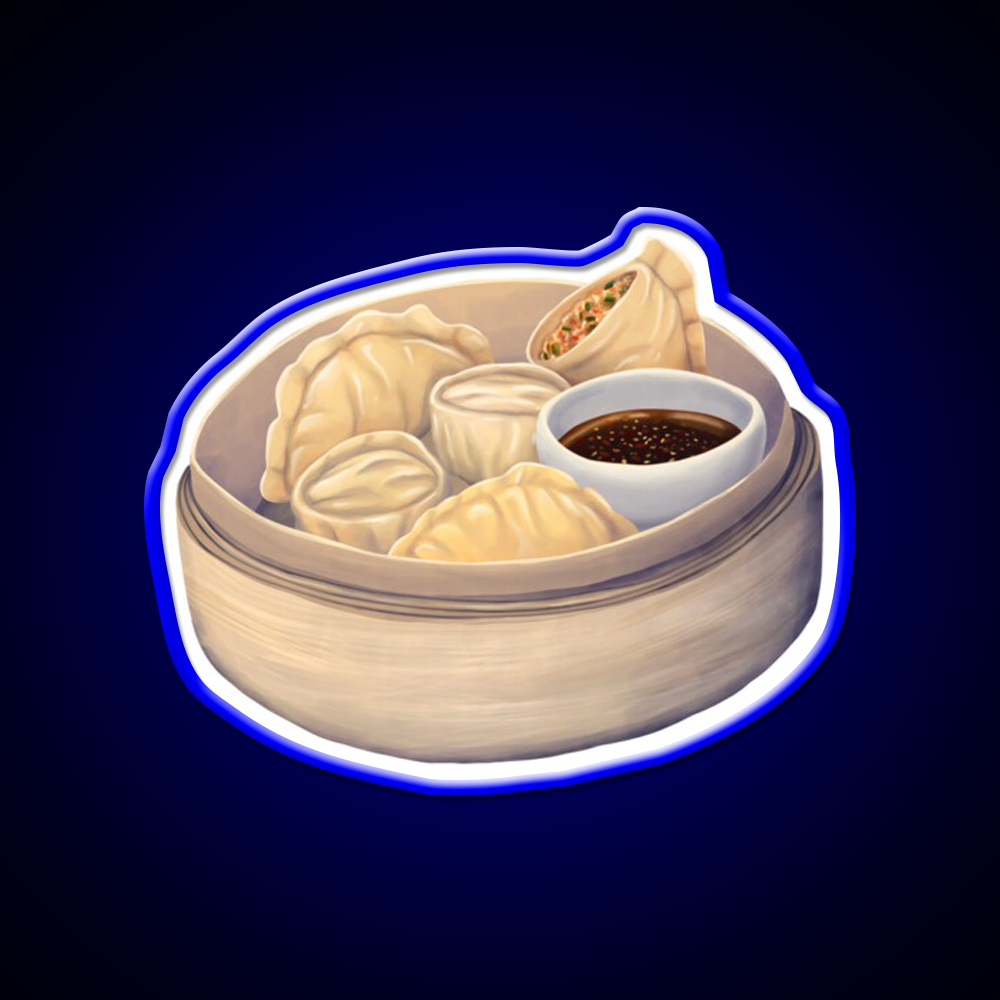 Mandu Led Neon Sign Chinese Food Rgb Color