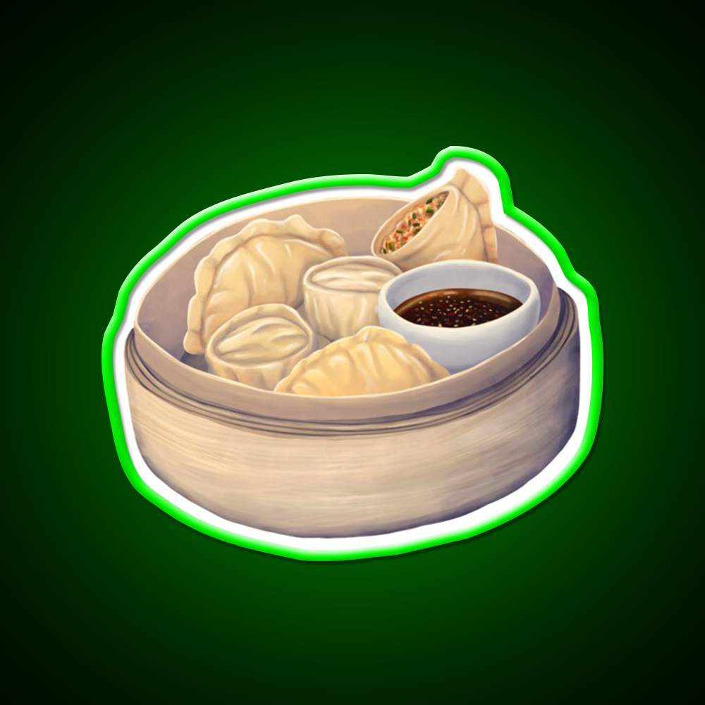 Mandu Led Neon Sign Chinese Food Rgb Color