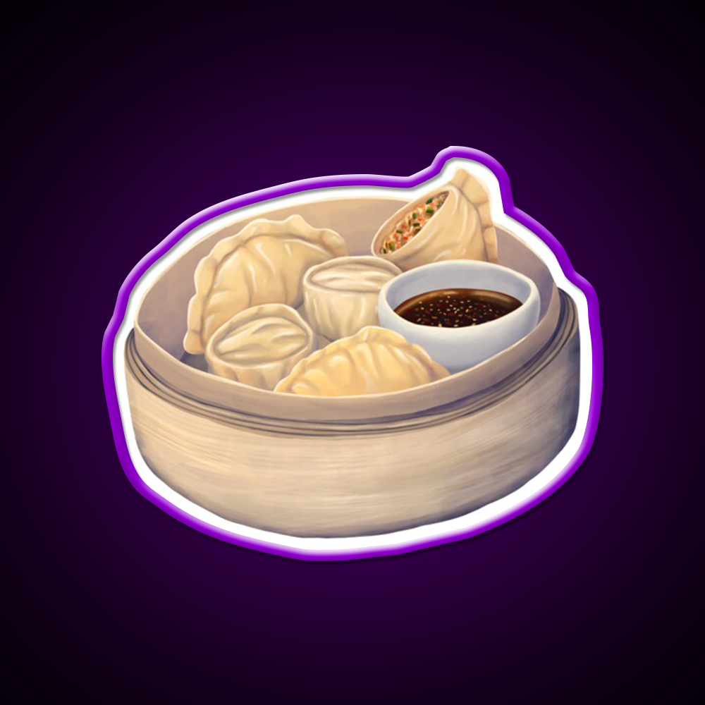 Mandu Led Neon Sign Chinese Food Rgb Color